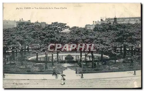 Cartes postales Paris Vue Generale De La Place d&#39Italie