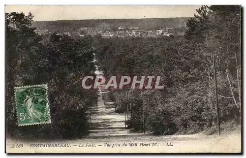 Ansichtskarte AK Fontainebleau La Foret Vue prise du mail Henri IV