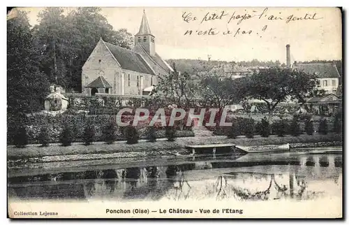 Cartes postales Ponchon Le Chateau Vu de l&#39Etang