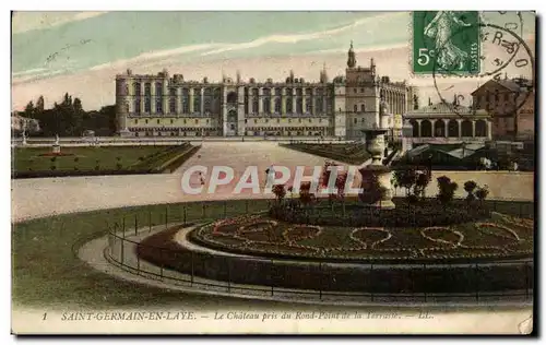 Cartes postales Saint Germain En laye le Chateau pris du Rond Point de la terrasse