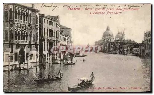 Cartes postales Venezia Canal Grande Praso Accademia E Palazzo Franchetti