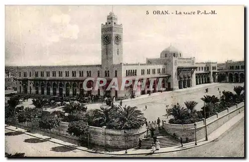 Cartes postales Oran La Gare PLM Algerie