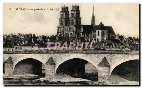 Cartes postales Orleans Vue Generale Et Le Pont