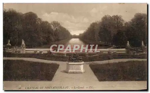 Ansichtskarte AK Chateau De Fontainebleau Le Canal