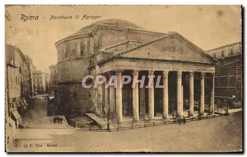 Ansichtskarte AK Roma Pantheon di Agrippa