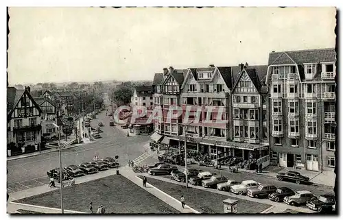 Moderne Karte Knokke Zoute Place Albert et Avenue Elisabeth