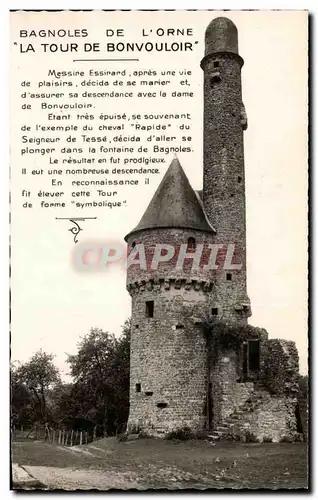 Cartes postales moderne Bagnoles De L'Orne La Tour De Bonvouloir