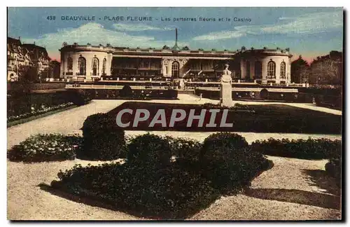 Ansichtskarte AK Deauville Plage Fleurie Las Parterres Fleuris Et Le Casino