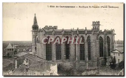 Ansichtskarte AK Cite de Carcassonne Basilique St Nazaire