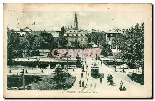 Cartes postales Mulhouse L'Entree au Ville