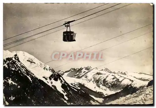 Moderne Karte Morzine Sports d&#39Hiver Cabine du Teleferique et les Dents Blanches