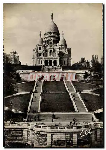 Cartes postales moderne Paris Le Sacre Coeur La basilique de Montmartre