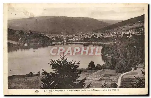 Cartes postales Gerardmer Panorama pris de l'Observatoire du Phemy