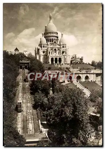 Moderne Karte Paris Et Ses Merveilles Balilque du Sacre Coeur Montmartre