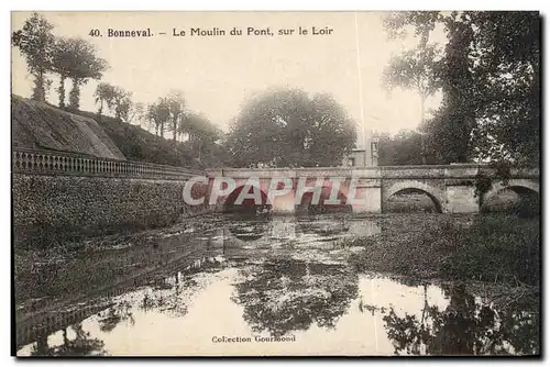 Cartes postales Bonneval Le Moulin du Pont sur le Loir