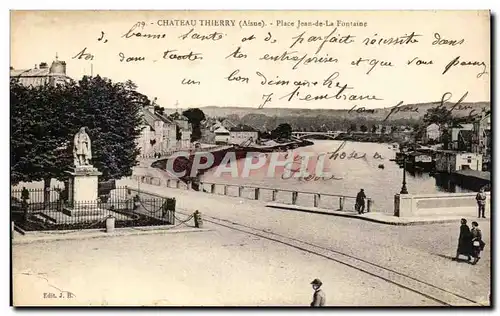 Cartes postales Chateau Thierry Place De La Fontaine