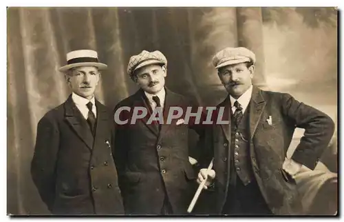 CARTE PHOTO Hommes Costumes