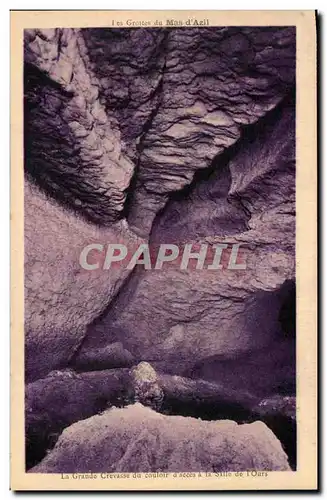 Cartes postales Les Grottes du Mans Azil La Grande Couloir d&#39Acces La Salle de l&#39Ours