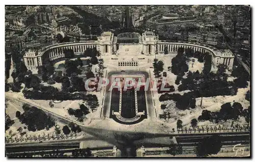 Moderne Karte Paris Et Ses Merveilles Panorama sur le Palais Chaillot