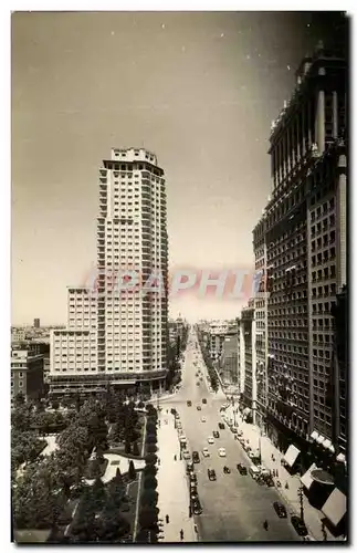 Cartes postales moderne Madrid Plaza de Espana y Calle de la Princesa Place