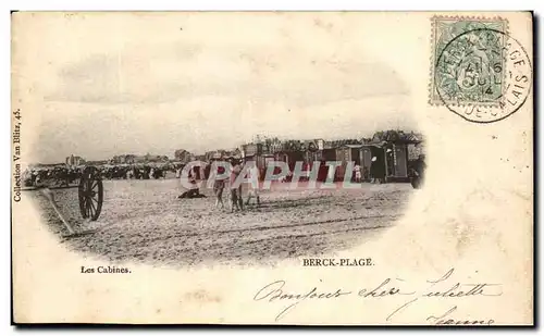 Cartes postales Les Cabines Berck Plage