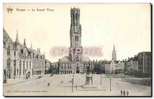 Cartes postales Bruges La Grand Place