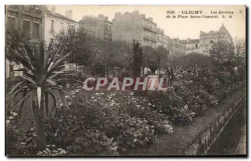 Cartes postales Clichy Les Jardins De La Place Sacco Vanzetti