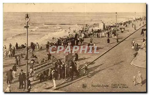 Cartes postales Knocke Zoute Digue Et Plage