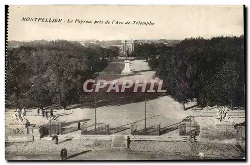 Ansichtskarte AK Montpellier Le Peyrou Pris de l&#39Arc de Triomphe