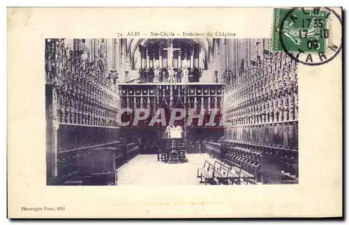 Cartes postales Albi Ste Cecile Interieur du Chapitre