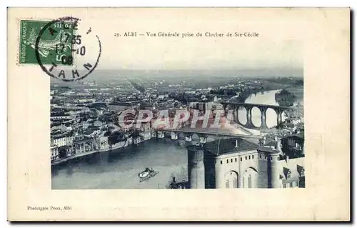 Cartes postales Albi Vue Generale Prise du clocher de Ste Cecile