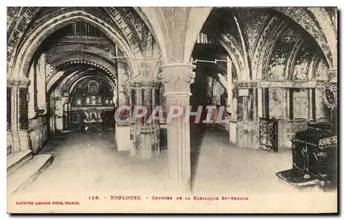 Ansichtskarte AK Toulouse Cryptes De La Basilique St Sernin