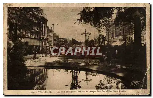 Ansichtskarte AK Toulouse Un Coin Du Square Wilson et Perspective des allees Jean Jaures