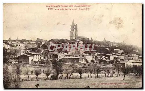 Cartes postales La Haute Garonne Vue Generale D&#39Avignonet