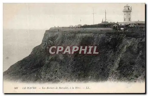 Cartes postales Le Havre Les Rochers de Barvalet a la Heve