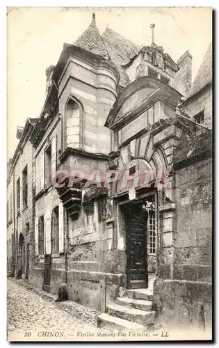 Ansichtskarte AK Chinon Vieilies Maisons Rue Voltaire