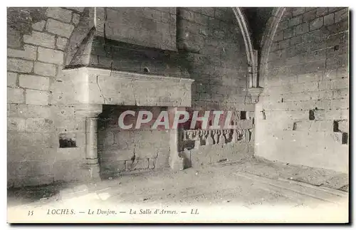 Ansichtskarte AK Loches Le Donjon La Salle D&#39Armes