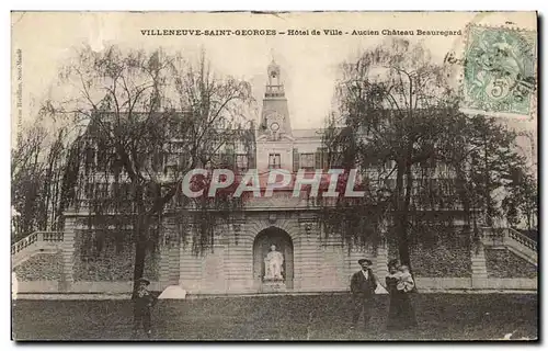 Cartes postales Villeneuve St Georges Hotel de ville Ancien chateau Beauregard