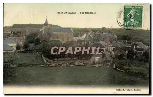 Cartes postales Ballon Vue Generale