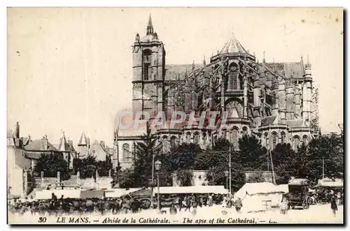 Cartes postales Le Mans Abside De La Cathedrale Marche