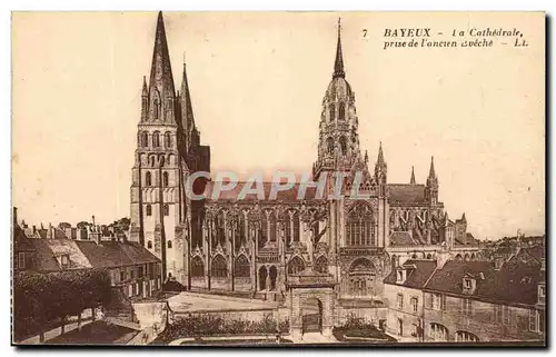 Ansichtskarte AK Bayeux La Cathedrale Prise De l&#39Ancien eveche