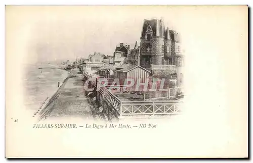 Cartes postales Trouville Sur Mer La Digue A Mer Haute