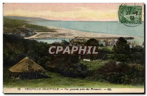 Cartes postales Trouville Deauville Vue generale pries des Fremonts