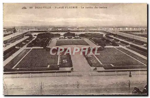 Cartes postales Deauville Plage Fleurie Le Jardin du casino