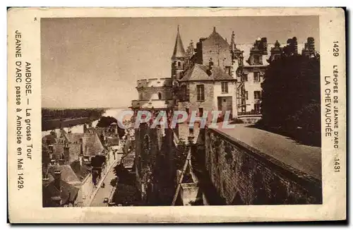 Ansichtskarte AK Amboise La grosse Tour Jeanne D&#39Arc