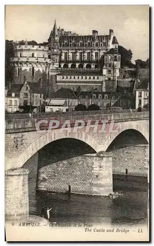 Cartes postales Amboise Le Chateau et le Pont