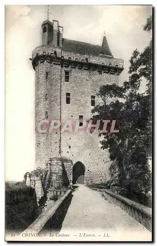 Cartes postales Chinon Le Chateau L&#39Entree