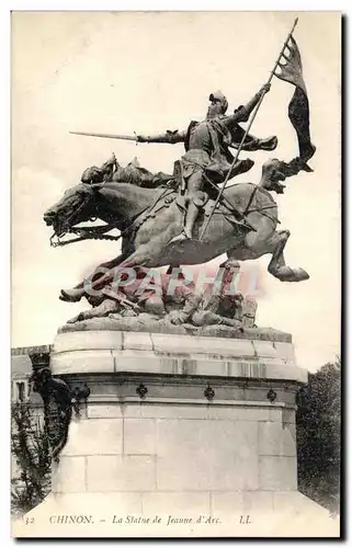 Cartes postales Chinon La Statue de Jeanne d&#39Arc