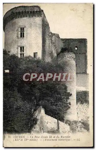 Cartes postales Loches La Tour Louis XI et du Martelet