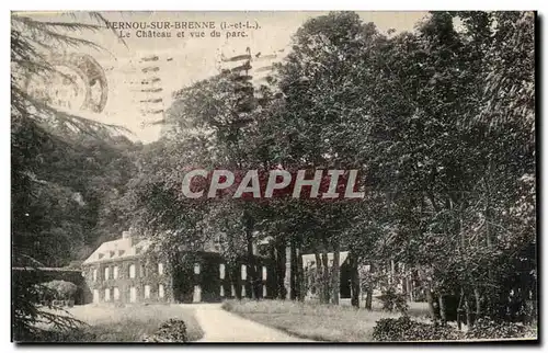 Cartes postales Vernu Sur Brenne Le Chateau et vue du Parc